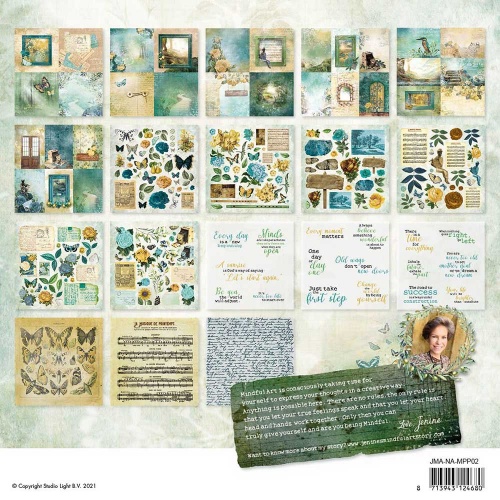 Studio Light Jenine's Mindful Art Paper Pad - New Awakening Collection -  Elements and Vellum - JMA-NA-MPP02